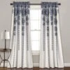 Stripe Medallion Light Filtering Window Curtain Set