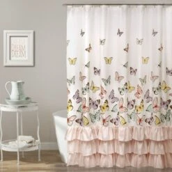 Flutter Butterfly Shower Curtain