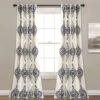 Keya Medallion Light Filtering Window Curtain Panel Set