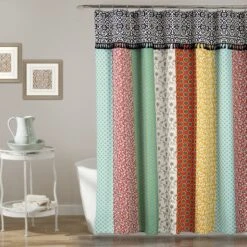 Boho Patch Shower Curtain
