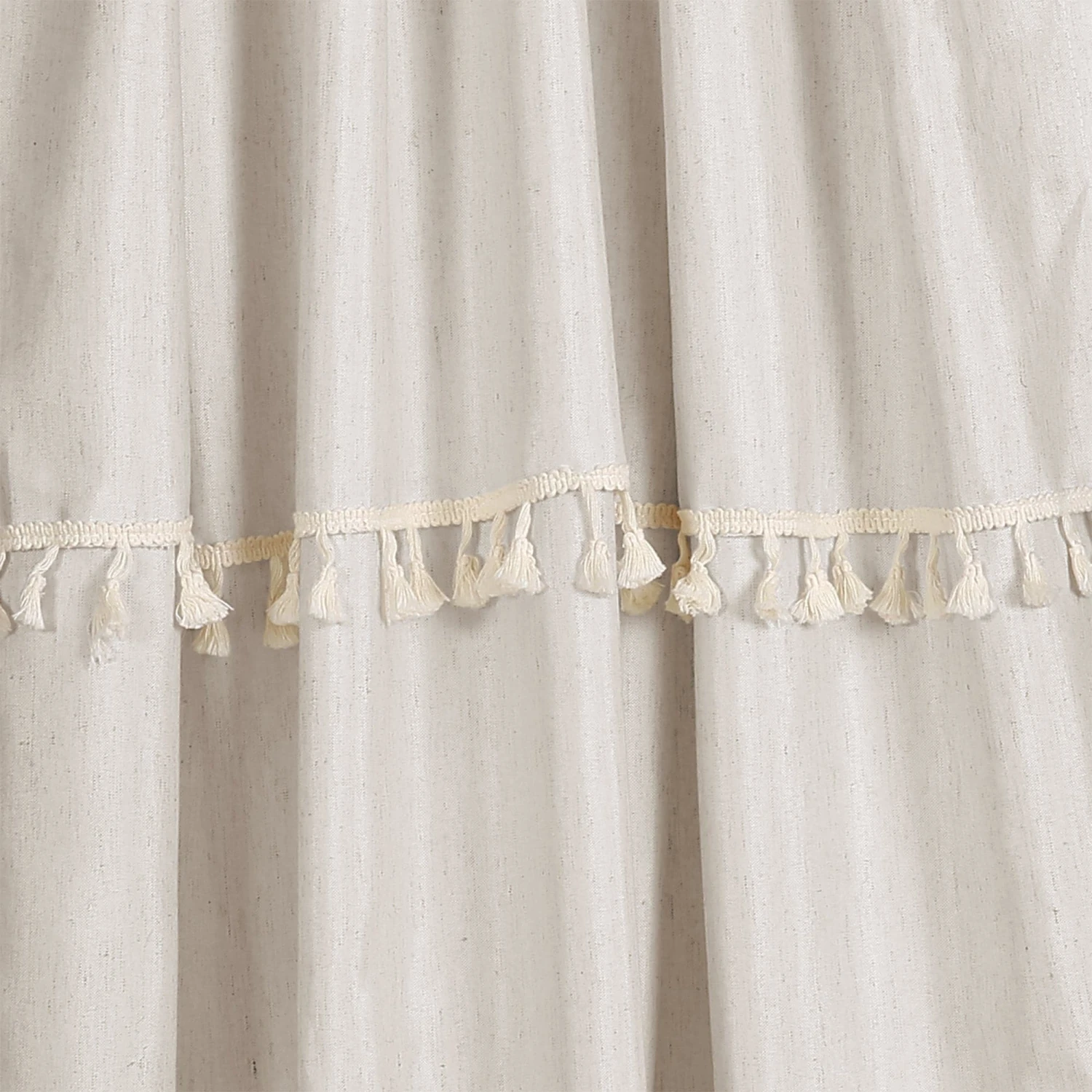 Ivy Tassel Window Curtain Panel Set - Image 7