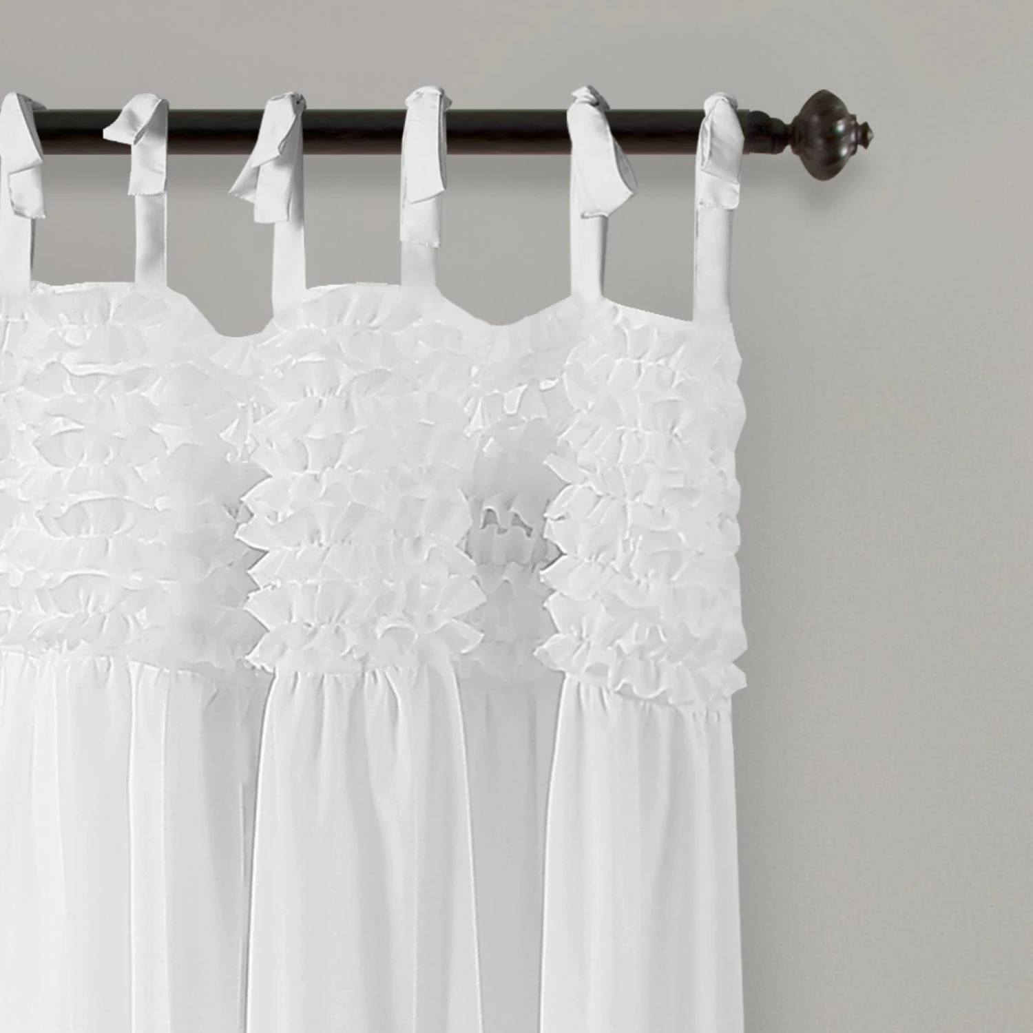 Lydia Ruffle Window Curtain Panel Set - Image 11