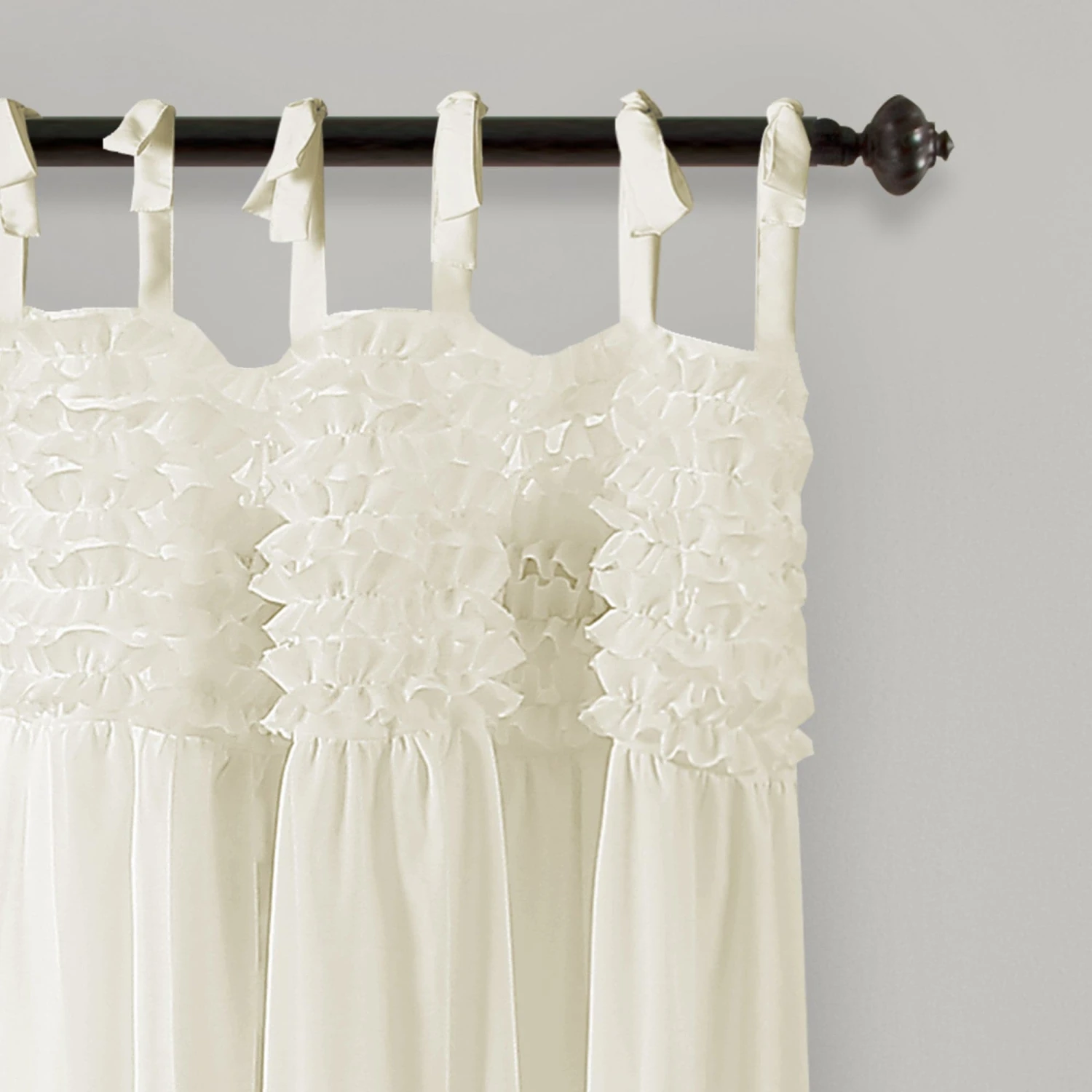 Lydia Ruffle Window Curtain Panel Set - Image 12