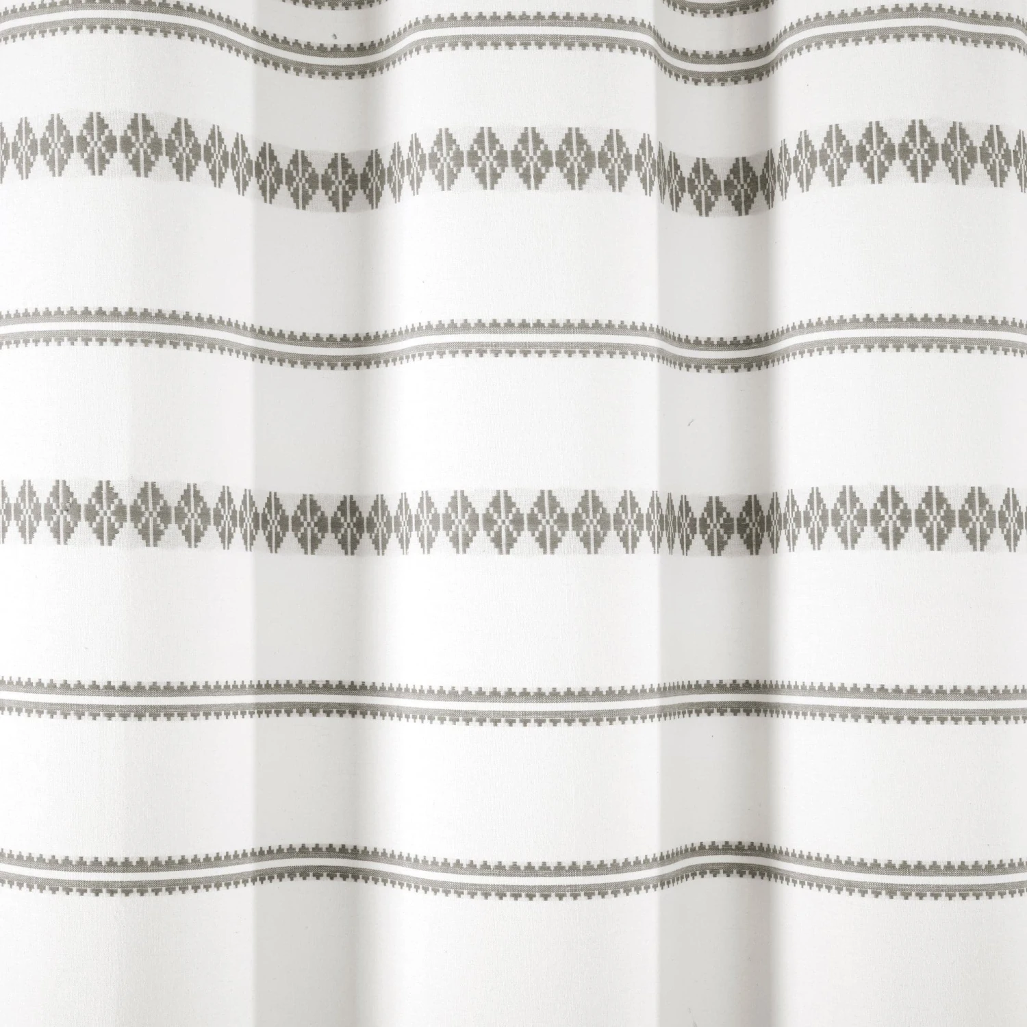 Breezy Chic Tassel Jacquard Recycled Cotton Shower Curtain - Image 7