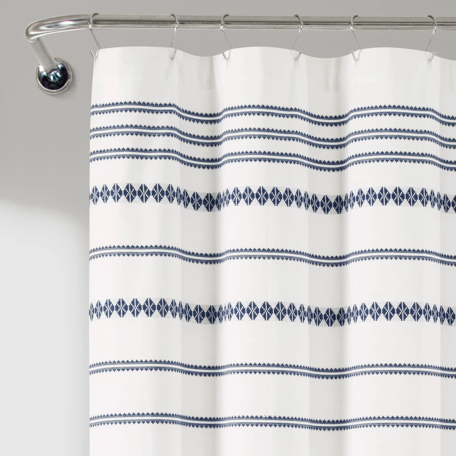 Breezy Chic Tassel Jacquard Recycled Cotton Shower Curtain - Image 10