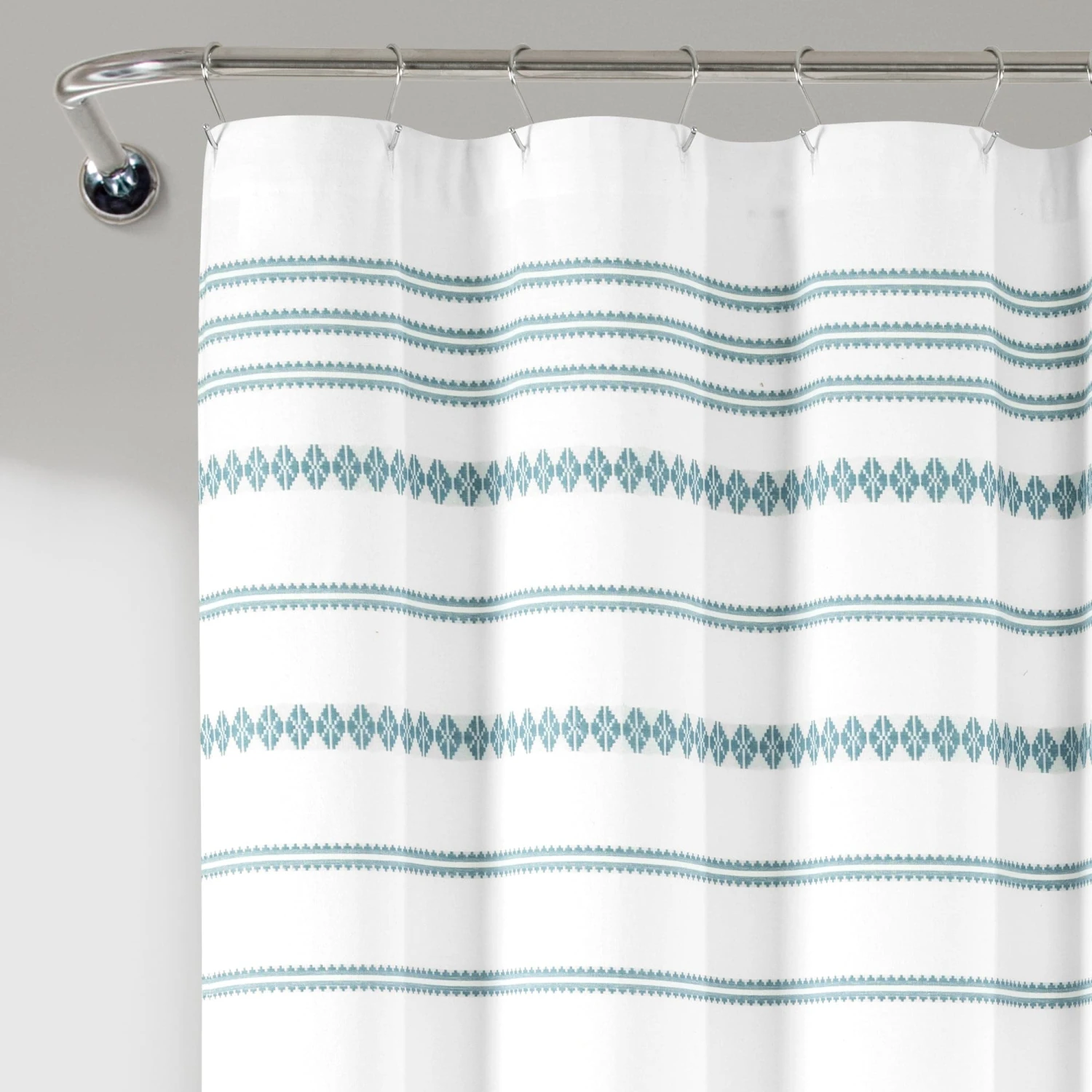 Breezy Chic Tassel Jacquard Recycled Cotton Shower Curtain - Image 14