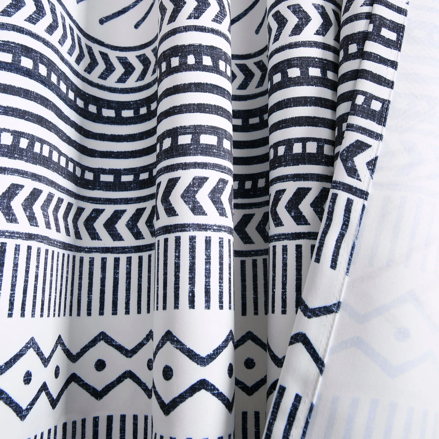 Hygge Geo Light Filtering Window Curtain Panel Set - Image 6