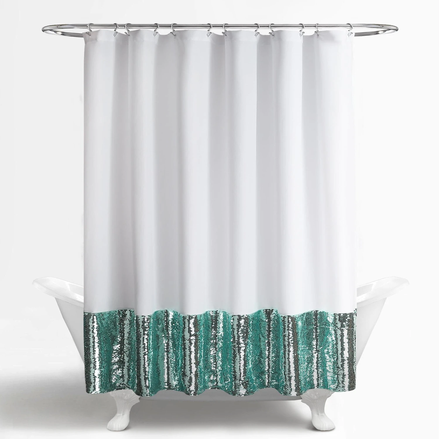 Mermaid Sequins Shower Curtain - Image 4