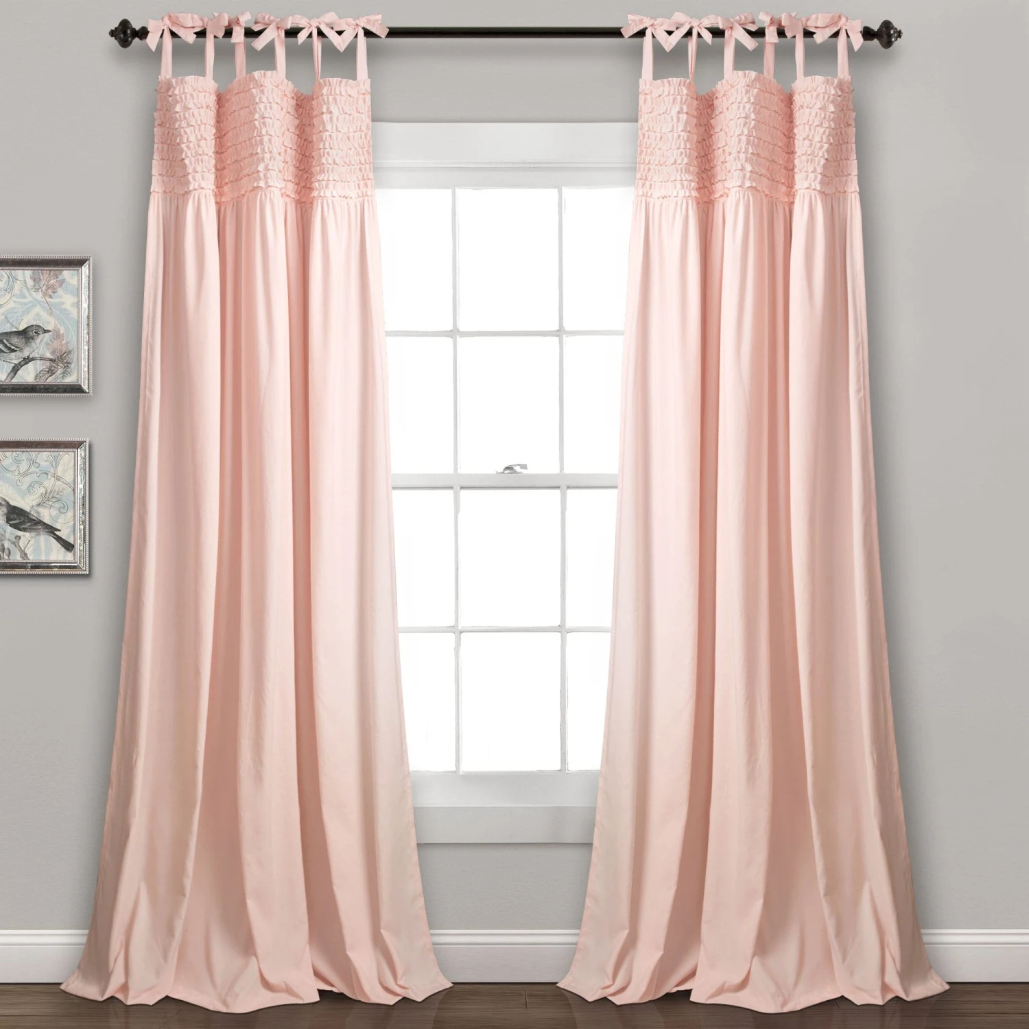 Lydia Ruffle Window Curtain Panel Set - Image 7