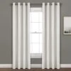 Faux Linen Absolute Blackout Window Curtain Panel