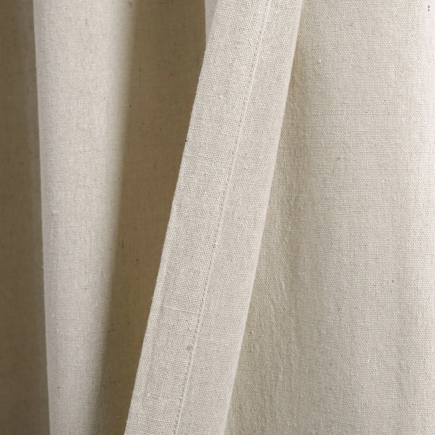 Linen Lace Window Curtain Panel Set - Image 13