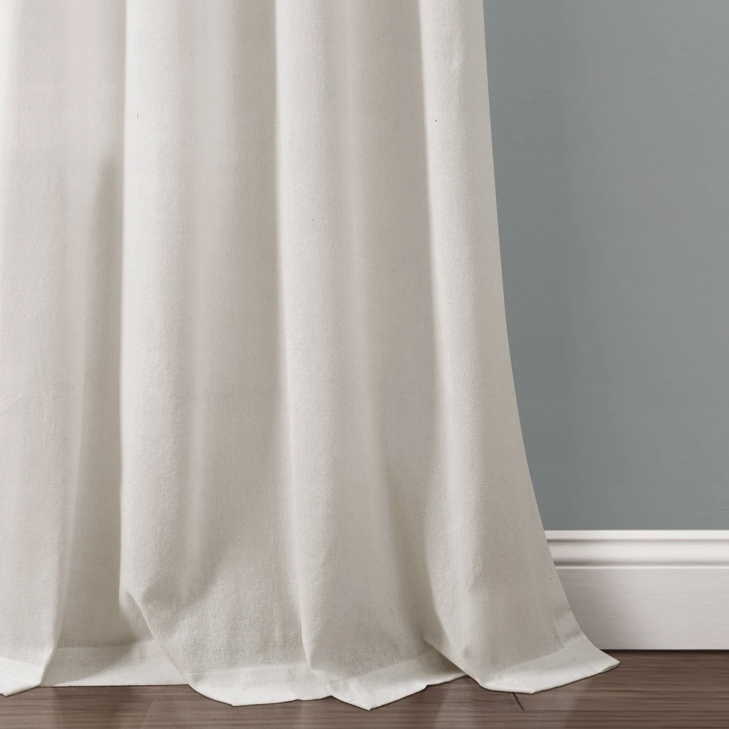 Linen Lace Window Curtain Panel Set - Image 19