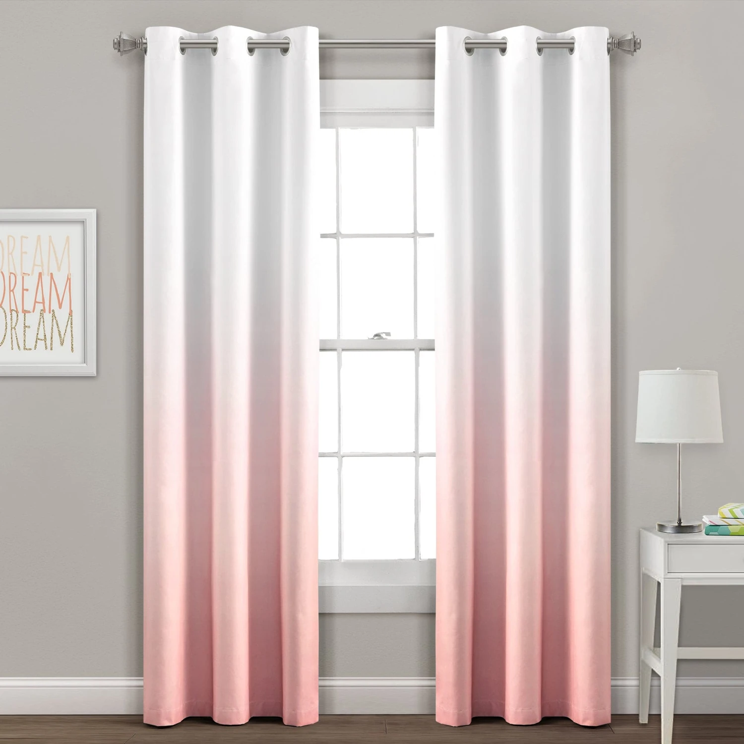 Mia Ombre Insulated Grommet Blackout Curtain Panel Set - Image 5