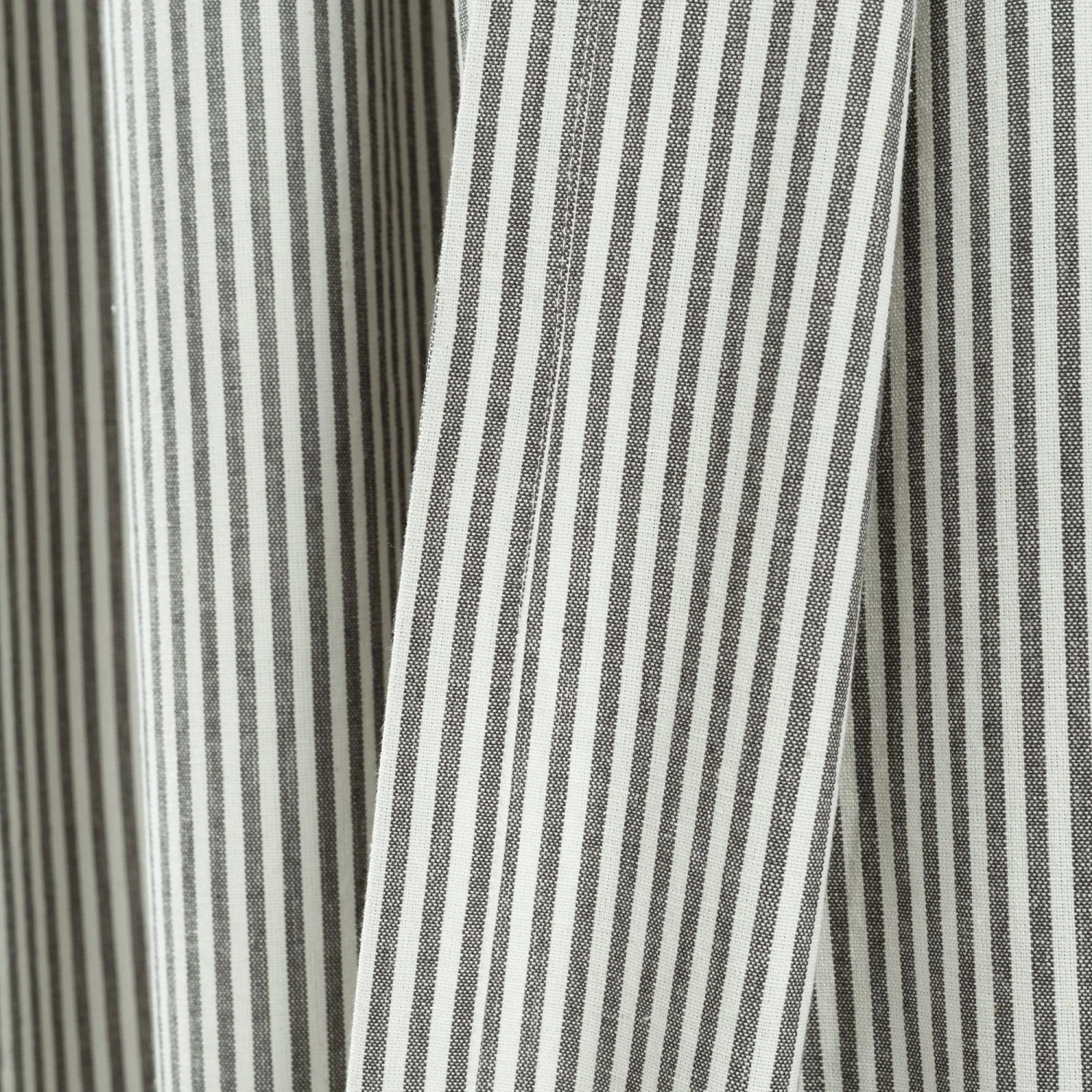 Vintage Stripe Yarn Dyed Window Curtain Panel Set - Image 18