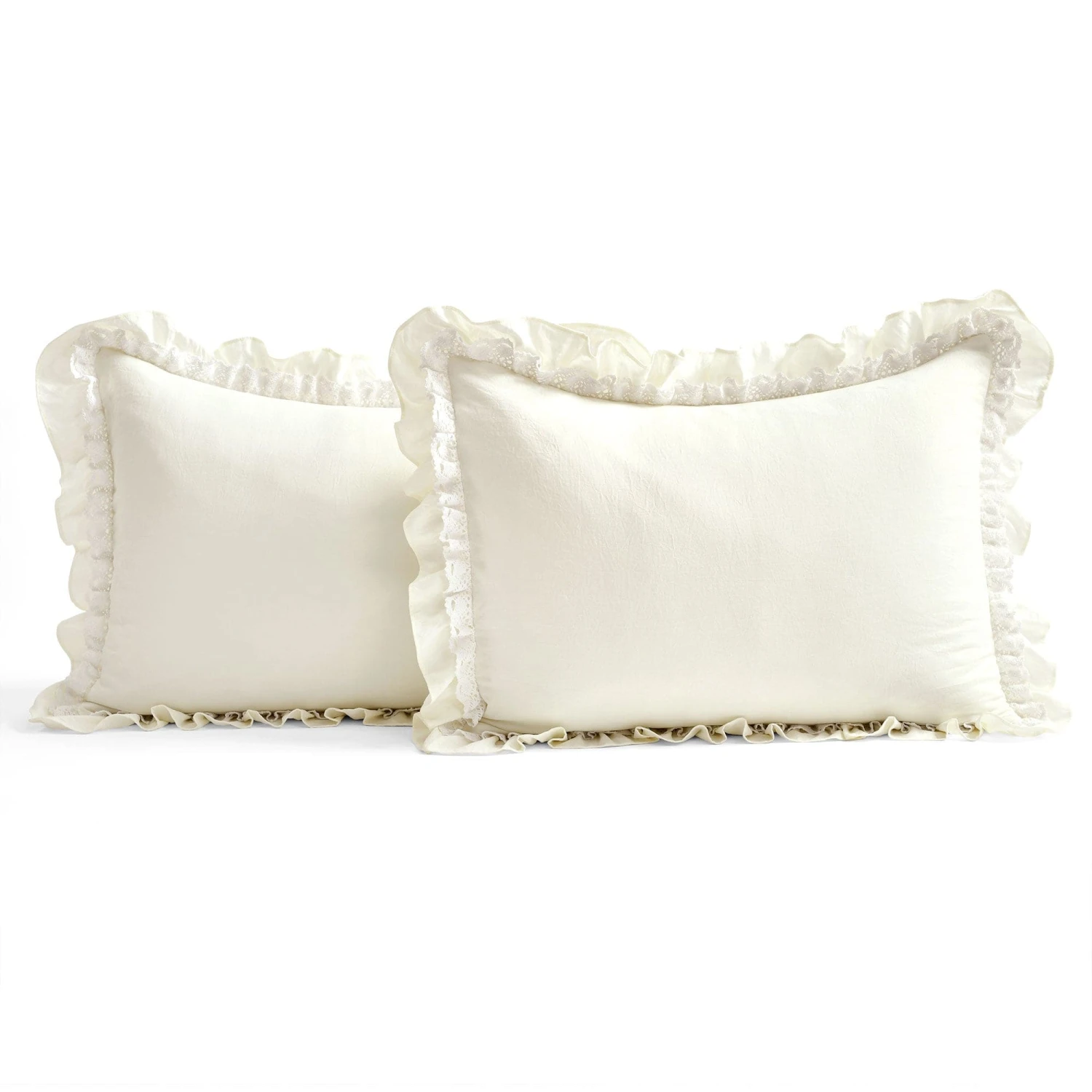 Ella Ruffle Lace 3 Piece Bedspread Set - Image 6