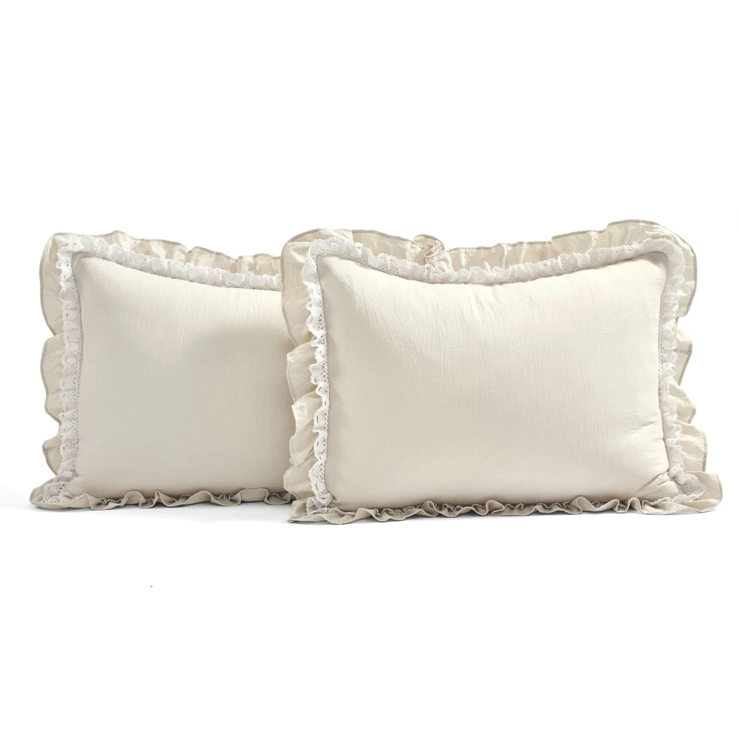 Ella Ruffle Lace 3 Piece Bedspread Set - Image 11