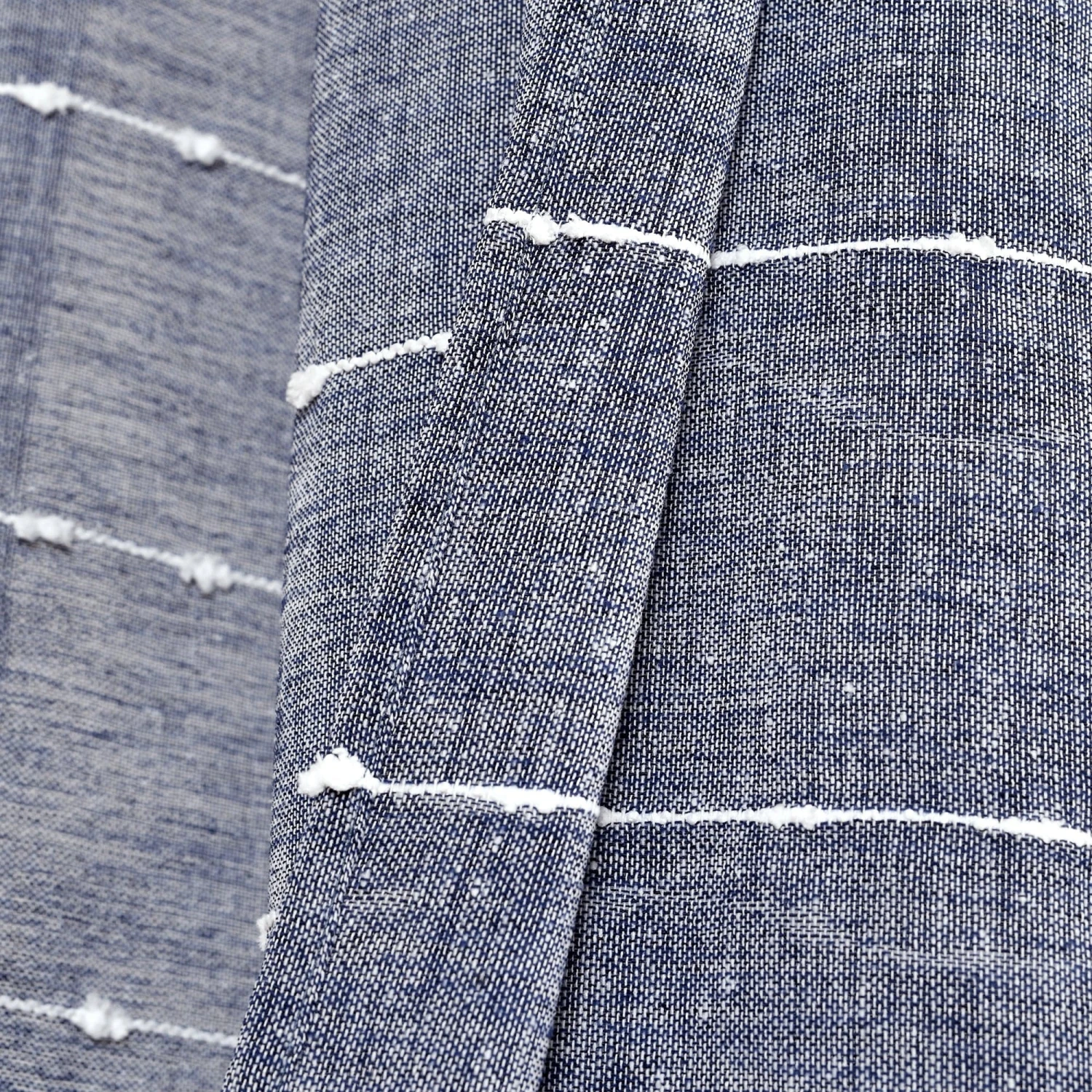 Farmhouse Textured Sheer Back Tab Rod Pocket Window Curtain Panel Set - Image 17