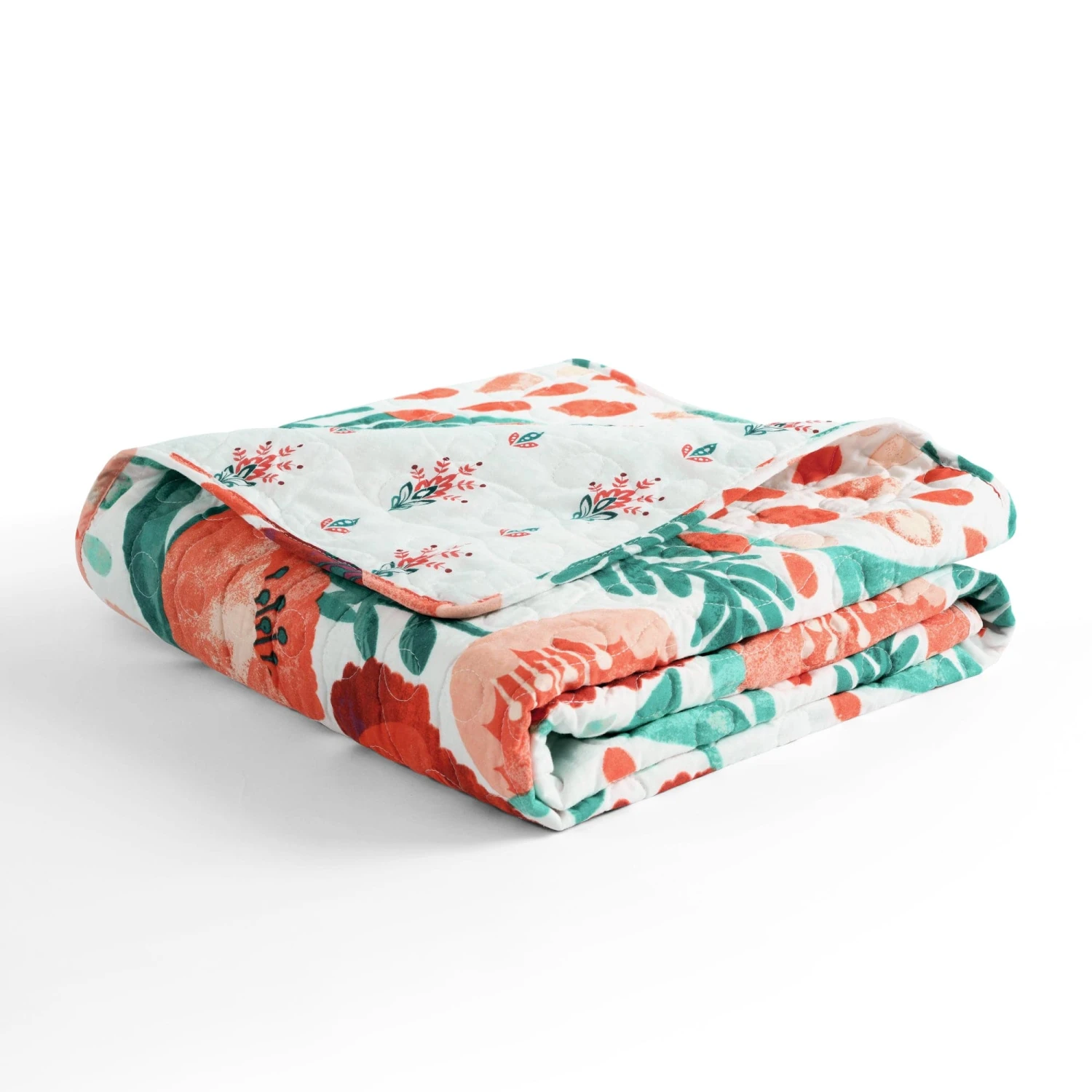 Poppy Garden Cotton Reversible Throw - Image 3