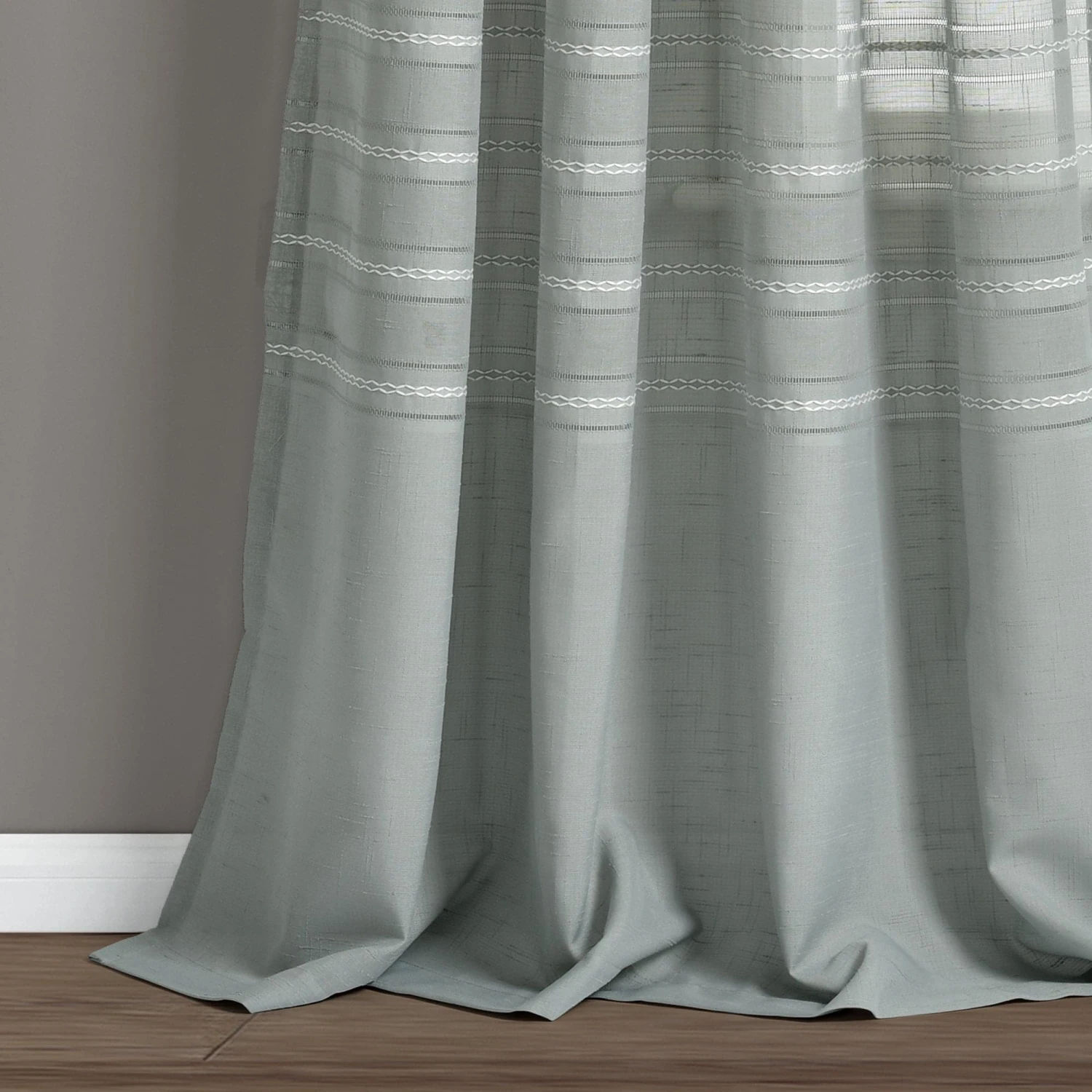 Bridie Grommet Sheer Window Curtain Panel Set - Image 12