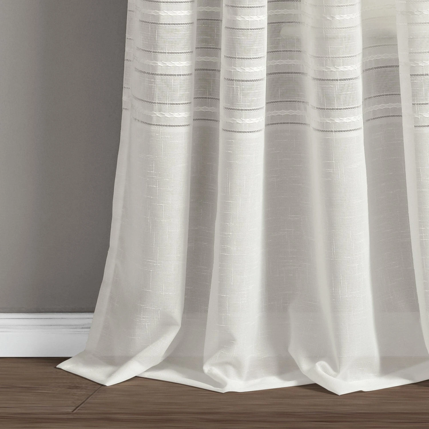 Bridie Grommet Sheer Window Curtain Panel Set - Image 4