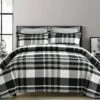 Farmhouse Yarn Dyed Plaid Recycled Cotton Comforter 5 Piece Set
