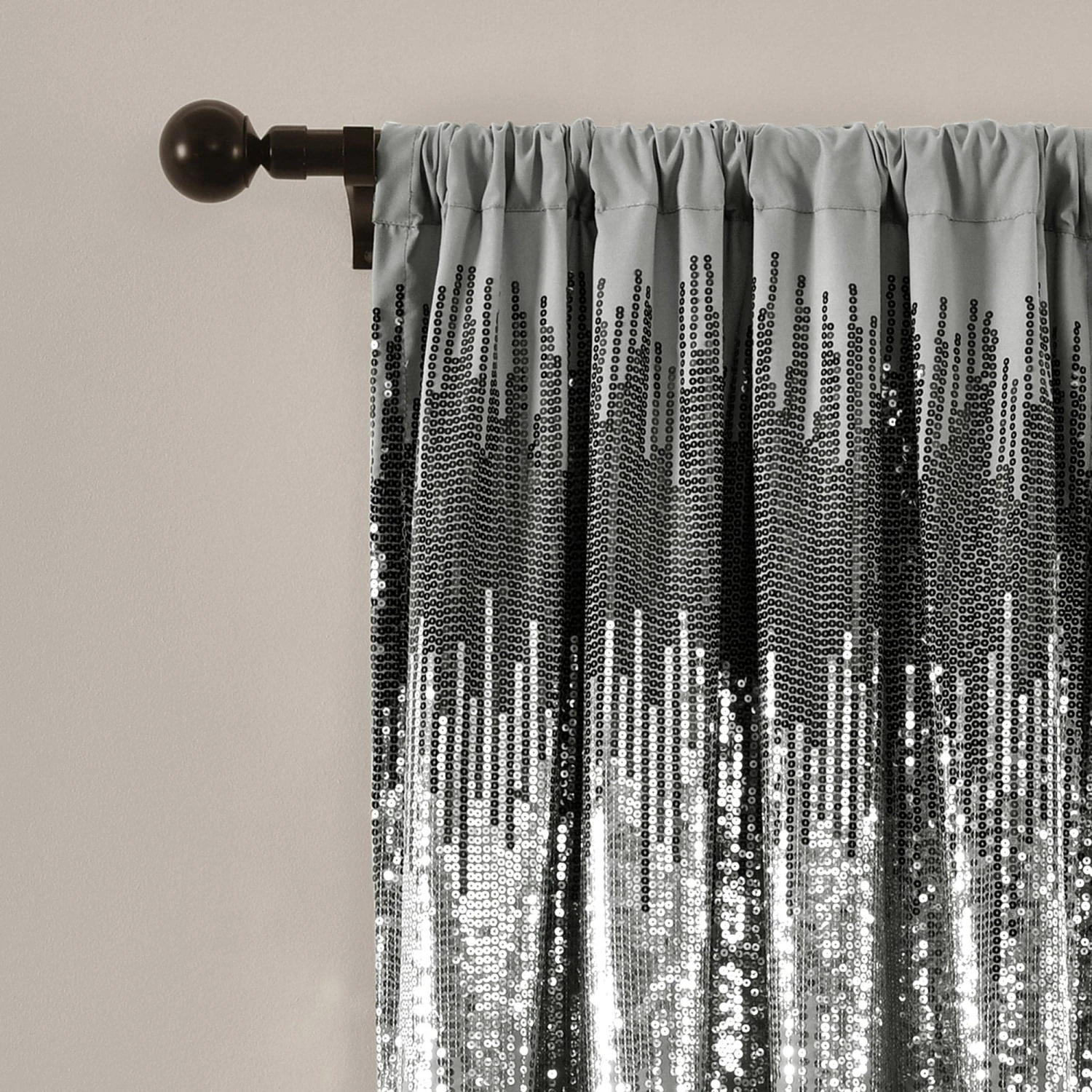 Shimmer Sequins Window Curtain Panel Set - Image 6