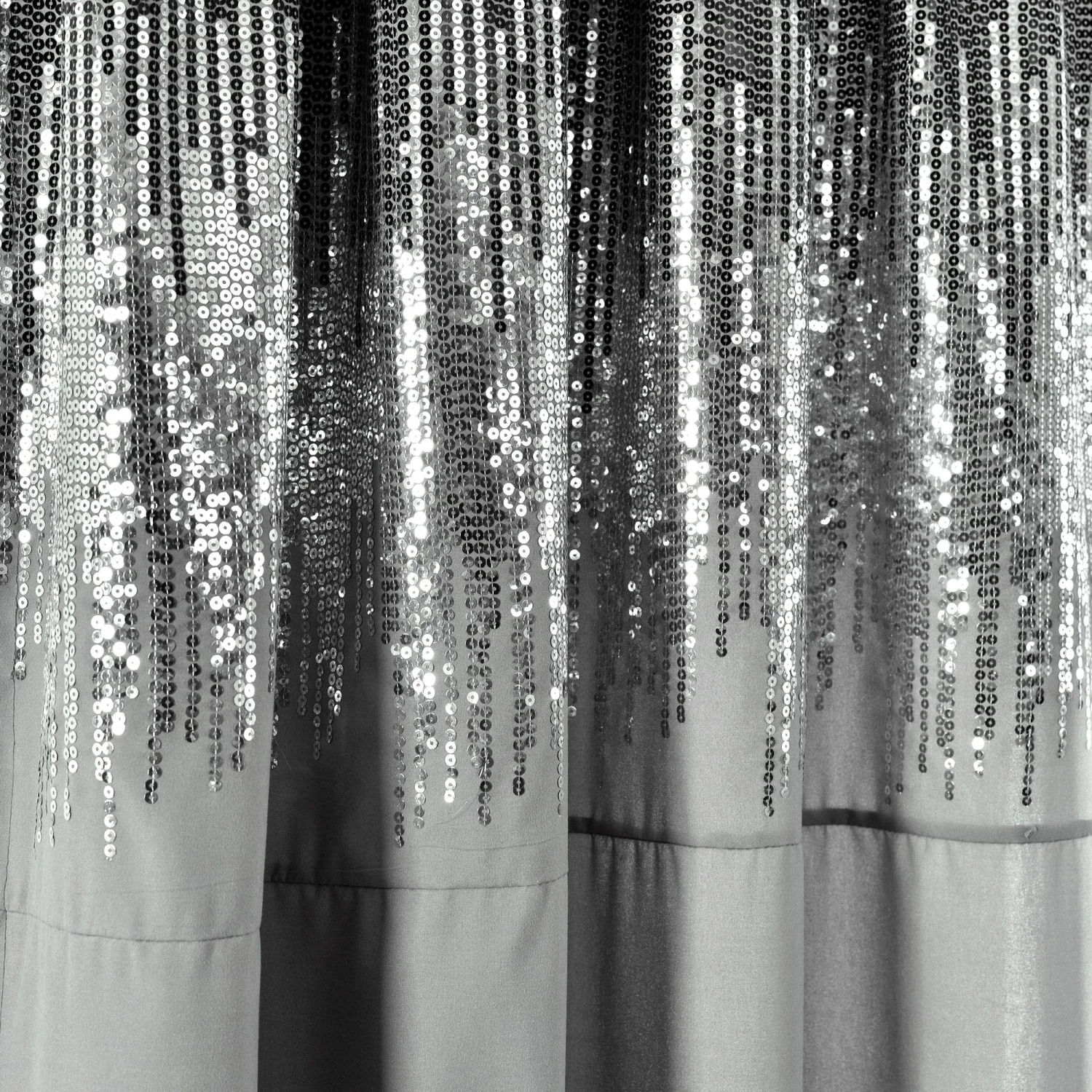 Shimmer Sequins Window Curtain Panel Set - Image 11