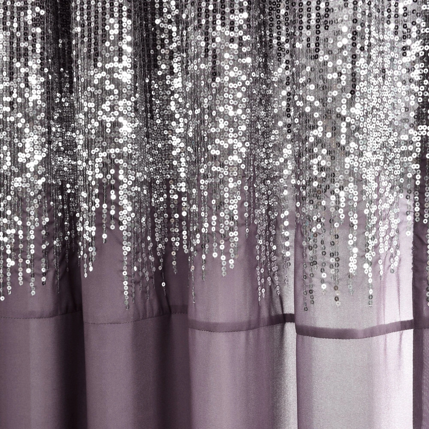 Shimmer Sequins Window Curtain Panel Set - Image 12