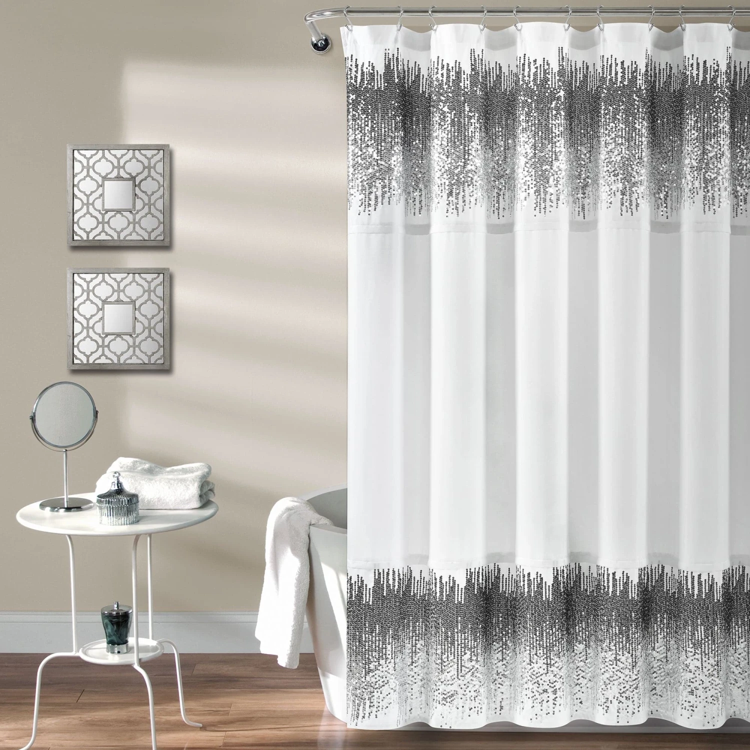 Shimmer Sequins Shower Curtain - Image 4