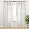 Boho Macrame Textured Cotton Window Curtain