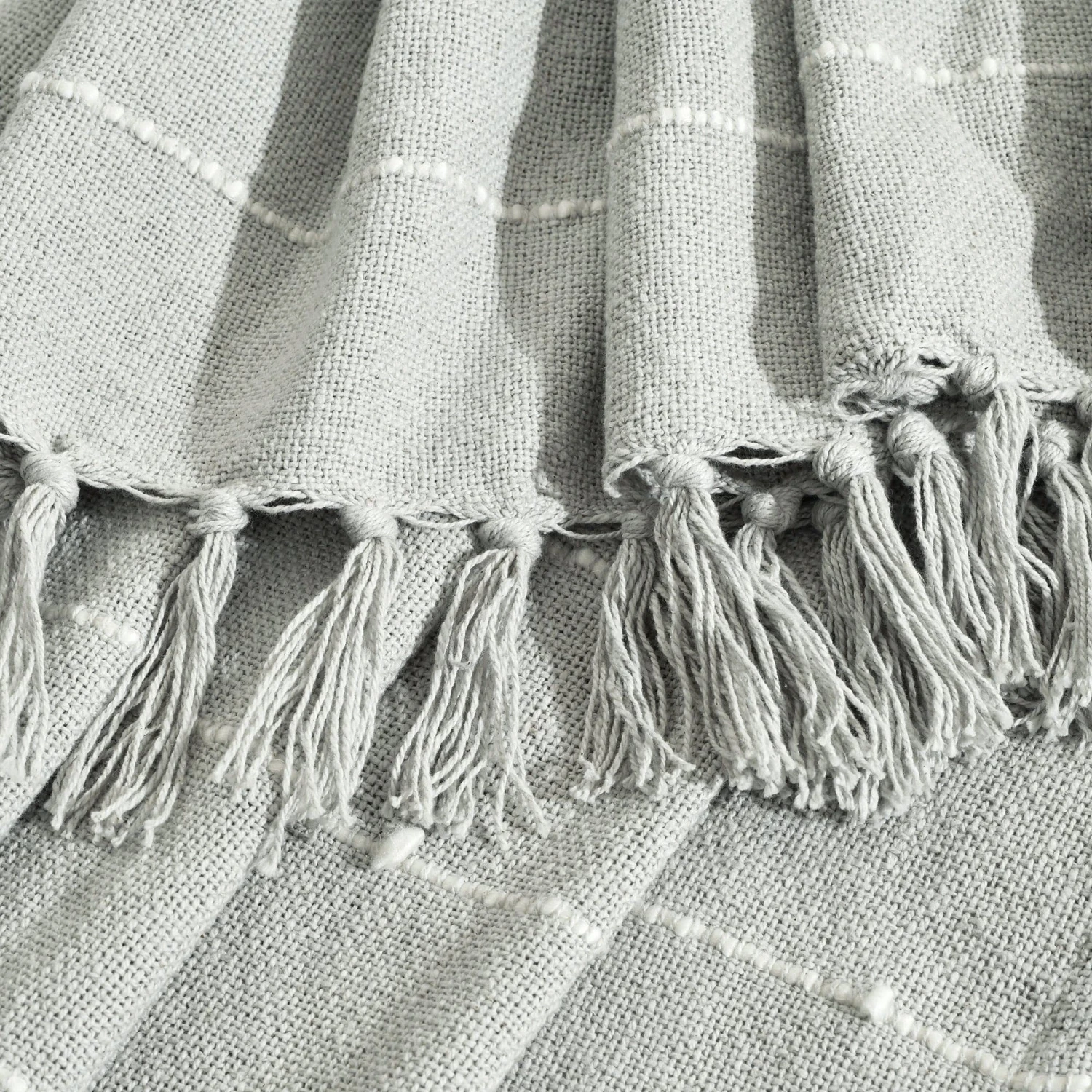 Boho Tufted Cotton Woven Tassel Fringe Throw - Image 10