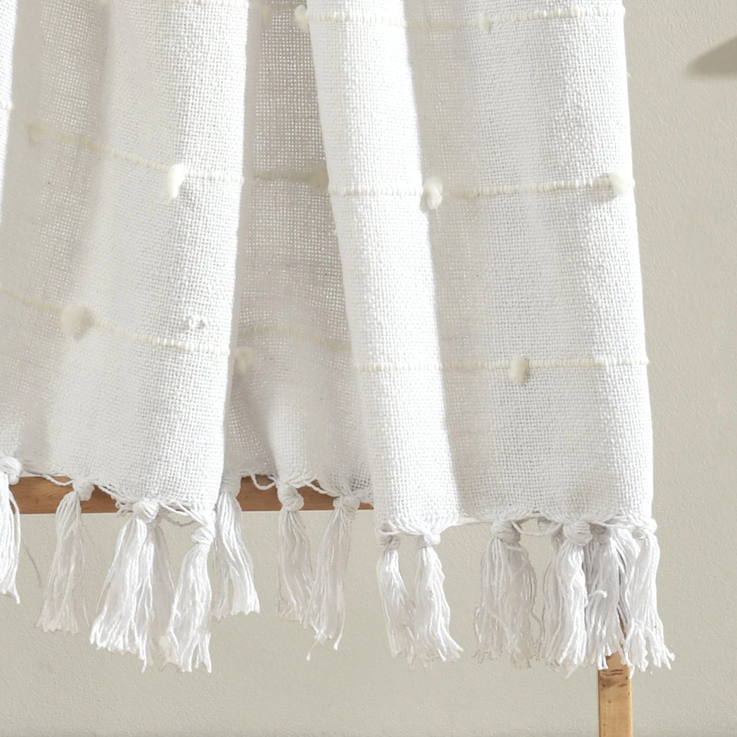 Boho Tufted Cotton Woven Tassel Fringe Throw - Image 4