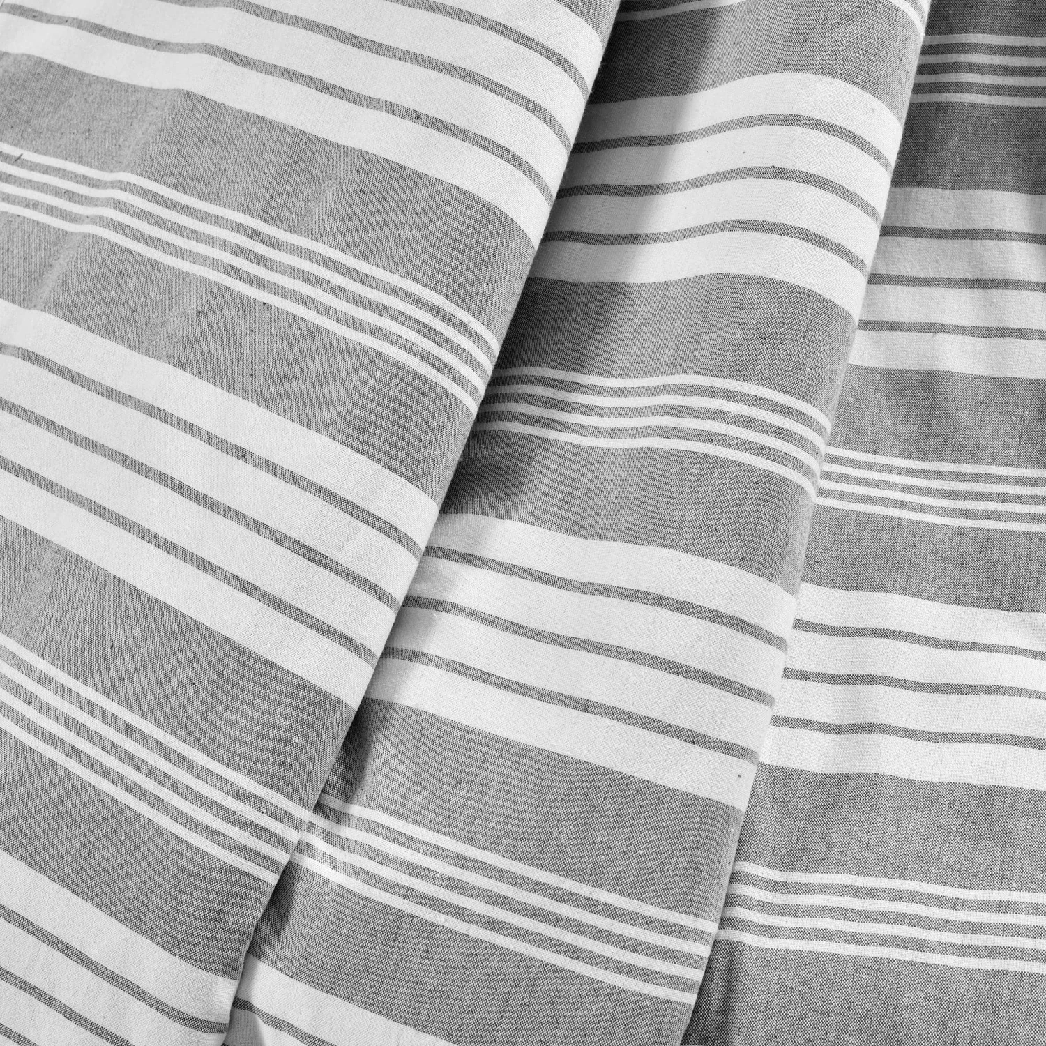 Farmhouse Yarn Dyed Stripe Recycled Cotton Throw - Image 2