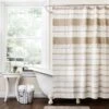 Malaika Stripe Cotton Shower Curtain