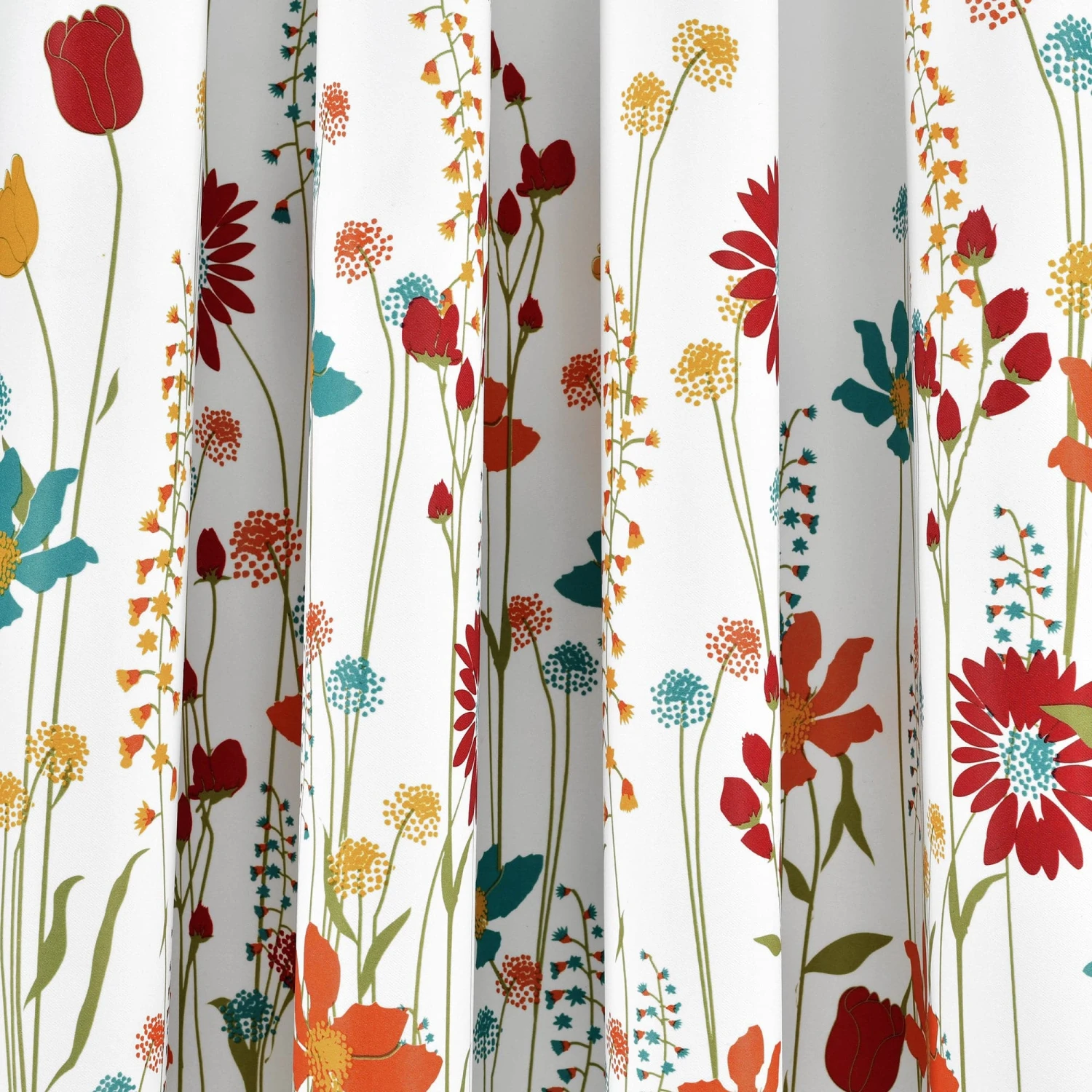 Clarissa Floral Light Filtering Window Curtain Panel Set - Image 6