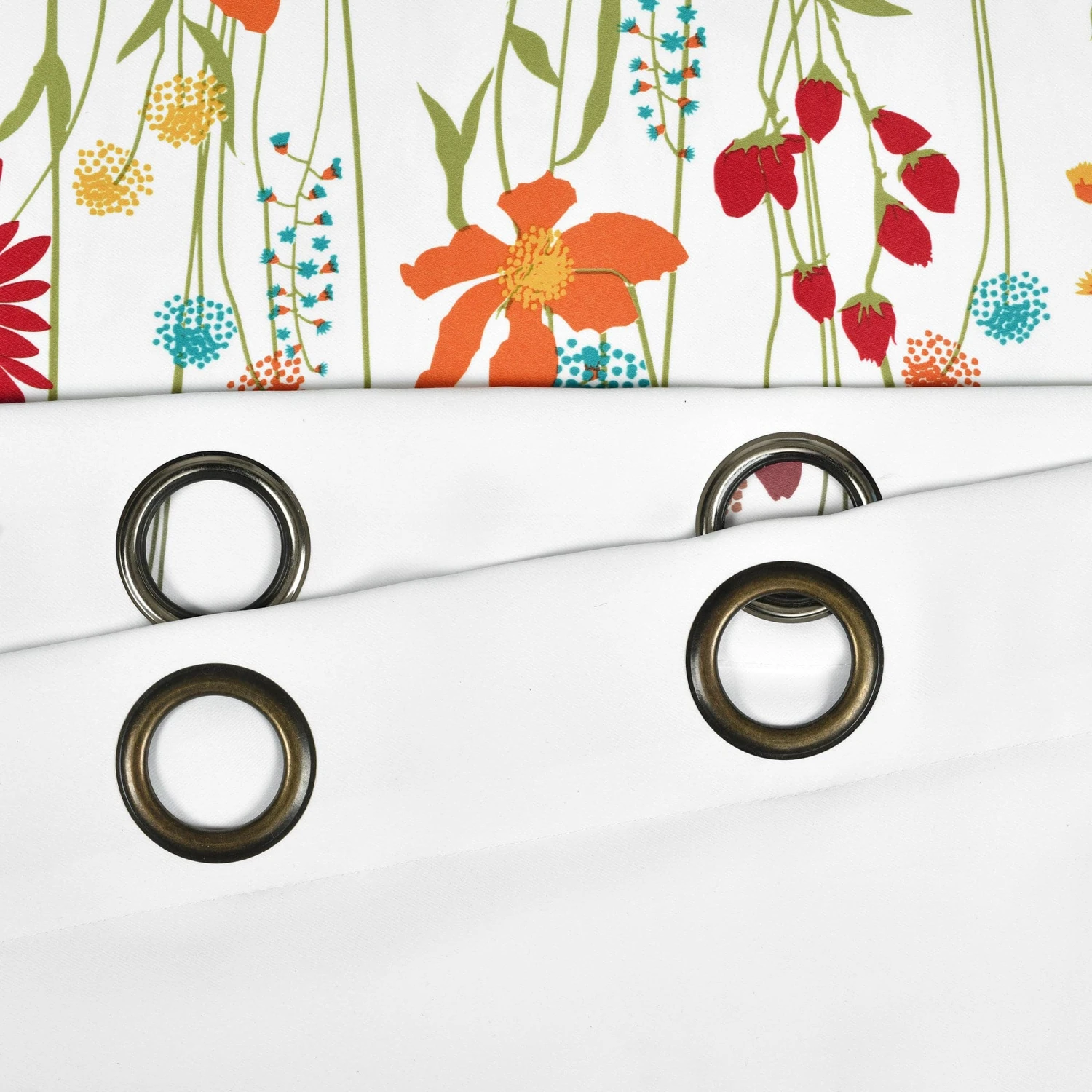 Clarissa Floral Light Filtering Window Curtain Panel Set - Image 7