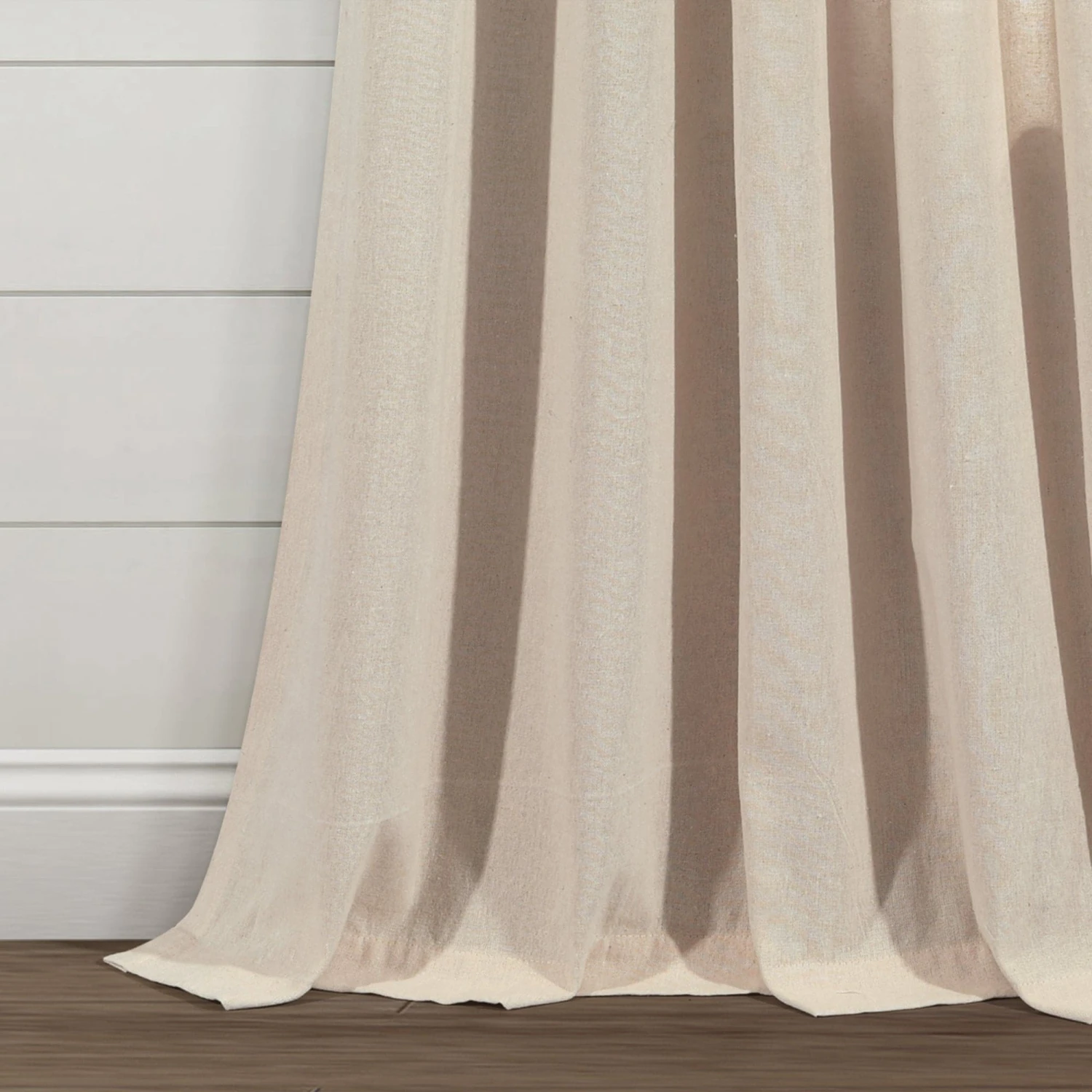 Ivy Tassel Faux Linen Window Curtain Panel Set - Image 5