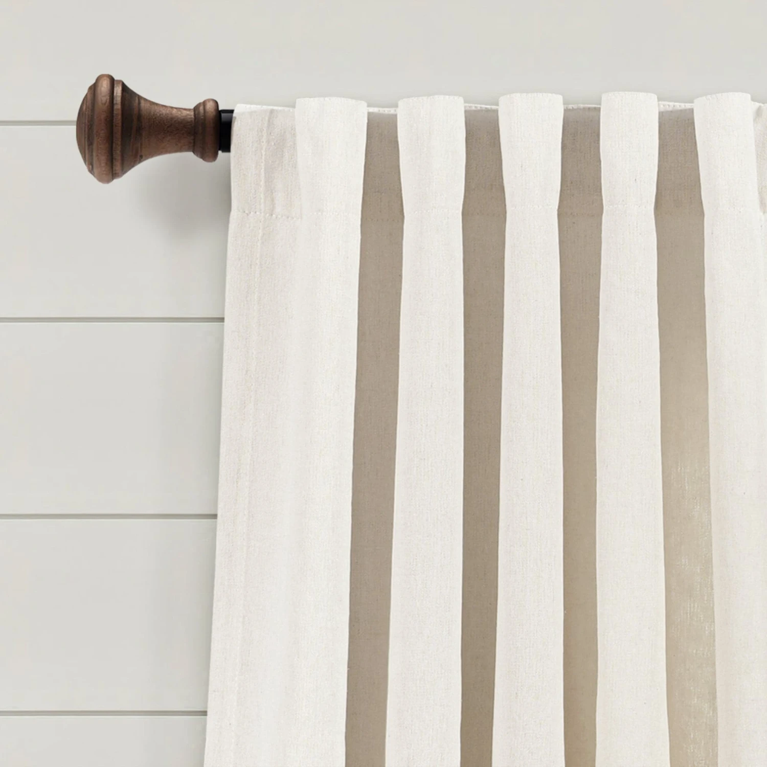 Ivy Tassel Faux Linen Window Curtain Panel Set - Image 10