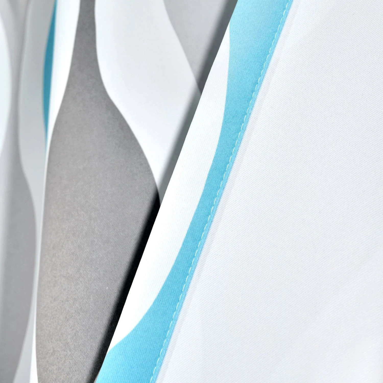 Mid Century Geo Light Filtering Window Curtain Panel Set - Image 16