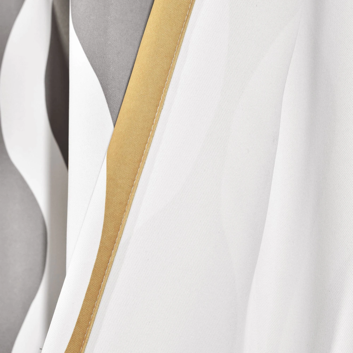 Mid Century Geo Light Filtering Window Curtain Panel Set - Image 15