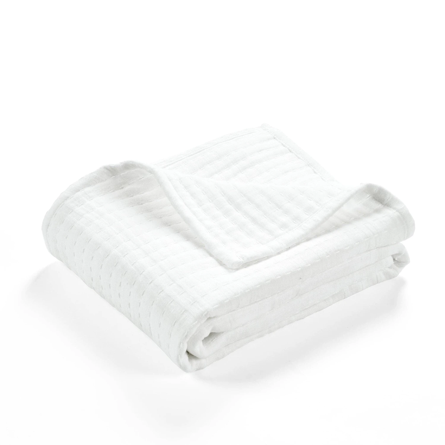 Solid Kantha Pick Stitch Yarn Dyed Cotton Woven Throw - Image 13