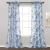 Cynthia Jacobean Sheer Window Curtain Panel Set