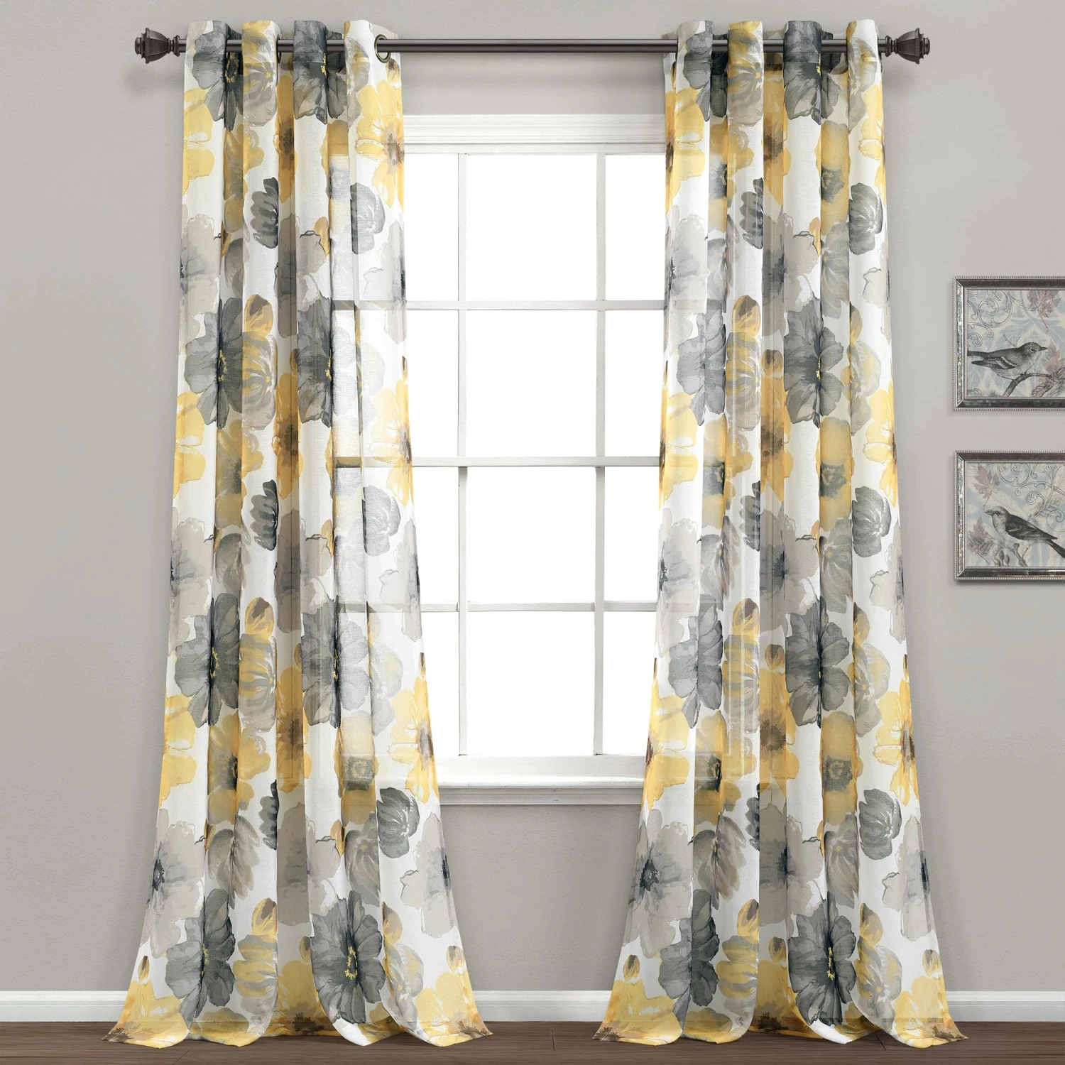 Leah Sheer Window Curtain Panel Set - Image 2