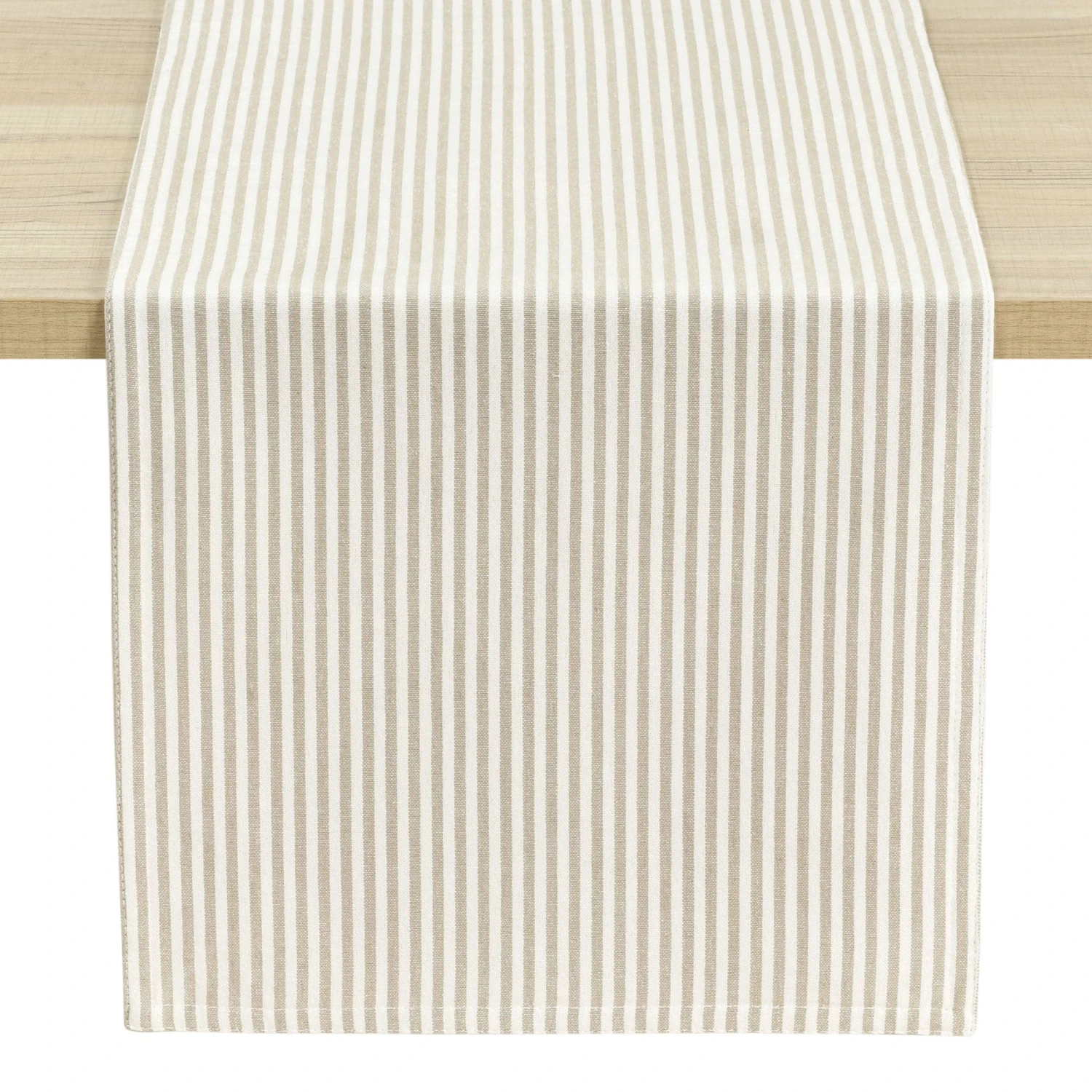 Farmhouse Ticking Stripe Yarn Dyed Table Runner - Image 2