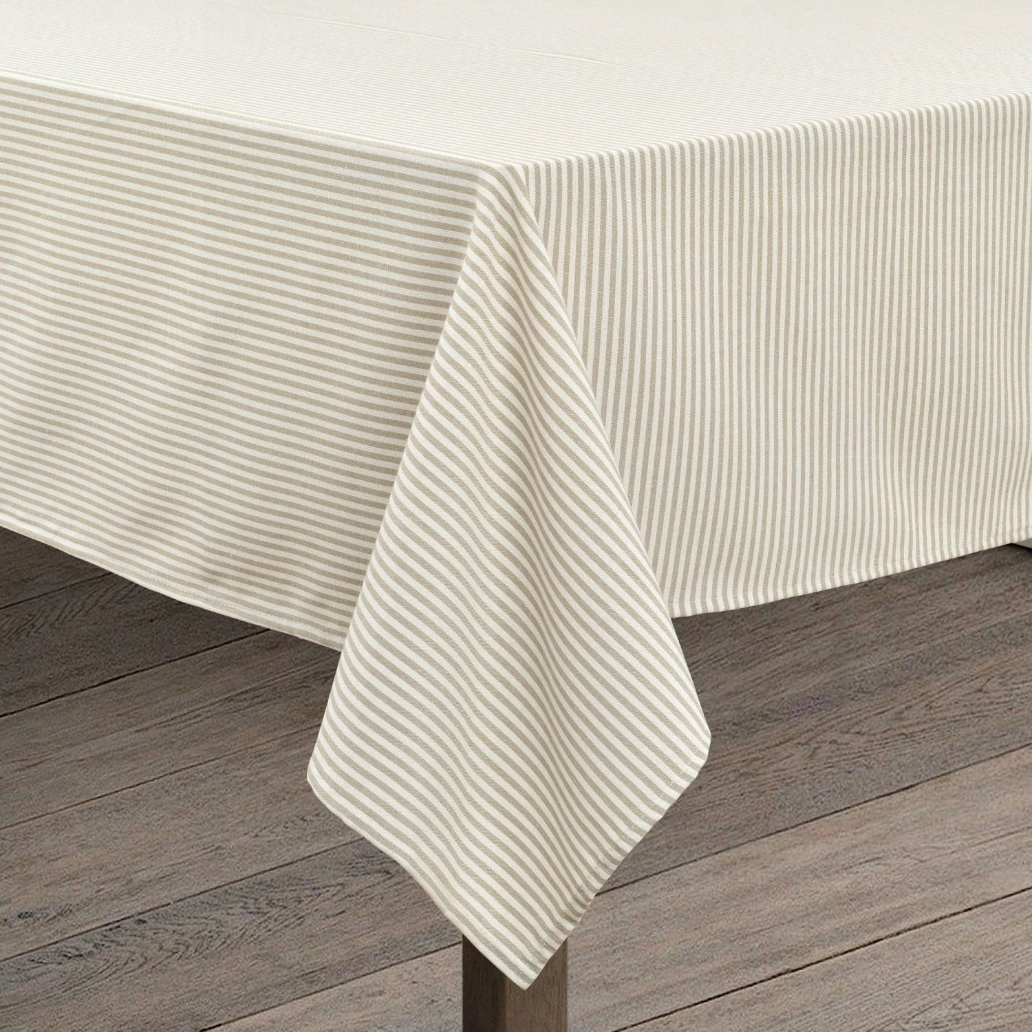Farmhouse Ticking Stripe Yarn Dyed Tablecloth