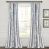 Farmhouse Stripe Yarn Dyed Recycled Cotton Window Curtain Panel Set