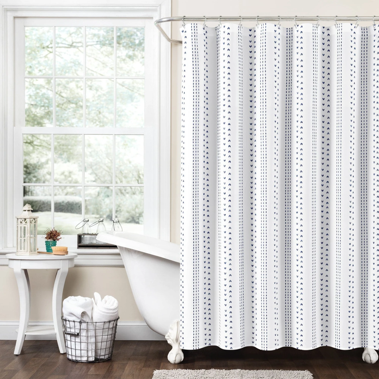 Hygge Stripe Shower Curtain - Image 2