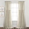 Tulle Skirt Solid Window Curtain Panel Set