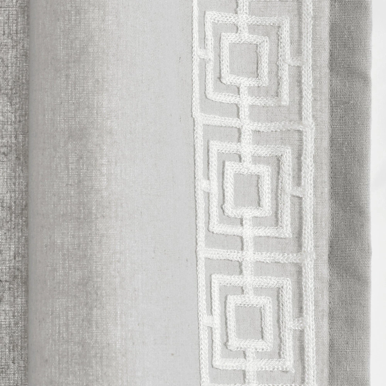 Luxury Modern Square Embroidery Border Window Curtain Panel - Image 16