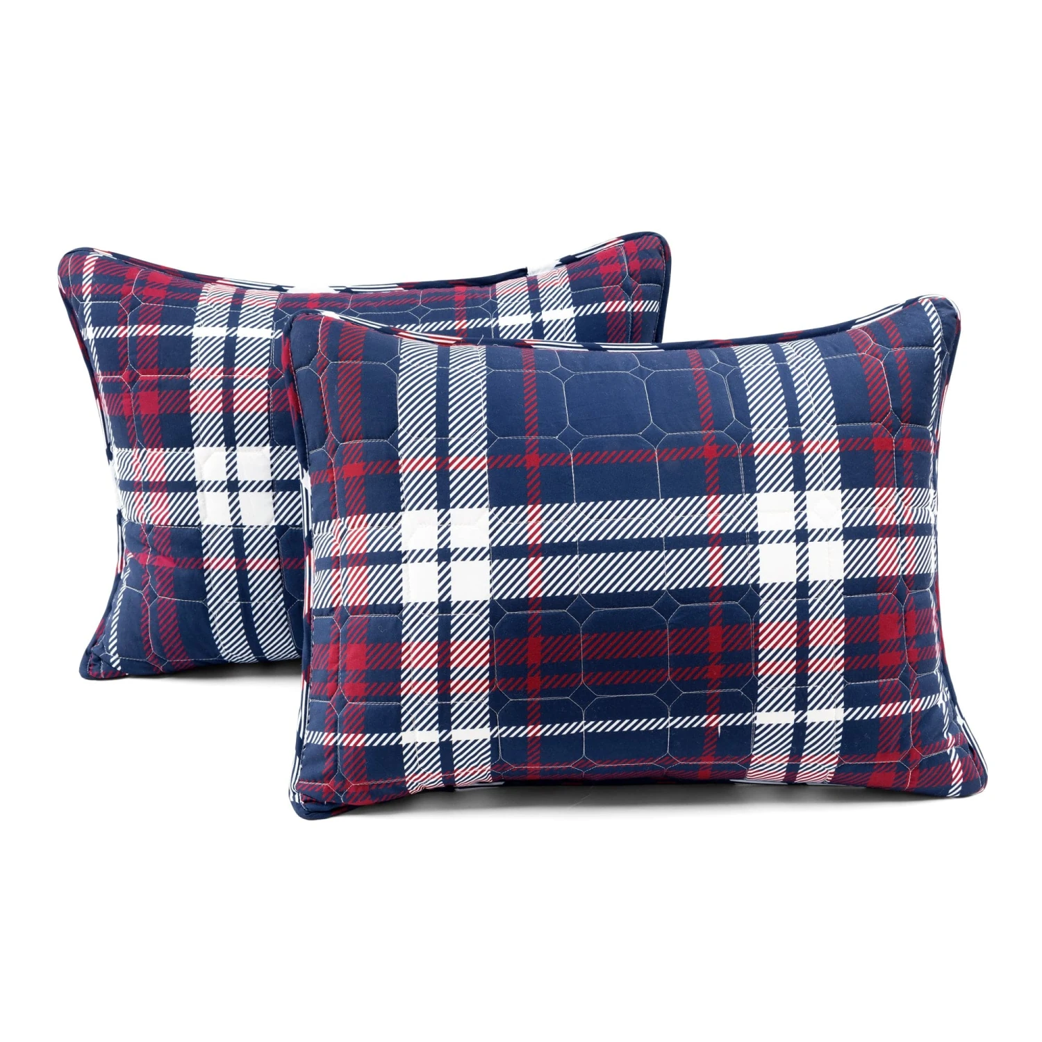 Grayson Farmhouse Plaid Reversible Quilt Set - Image 12